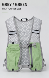 CLUB RUN AeroFlow Vest worn while running on trail