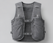 CLUB RUN AeroFlow Vest in grey/green colourway